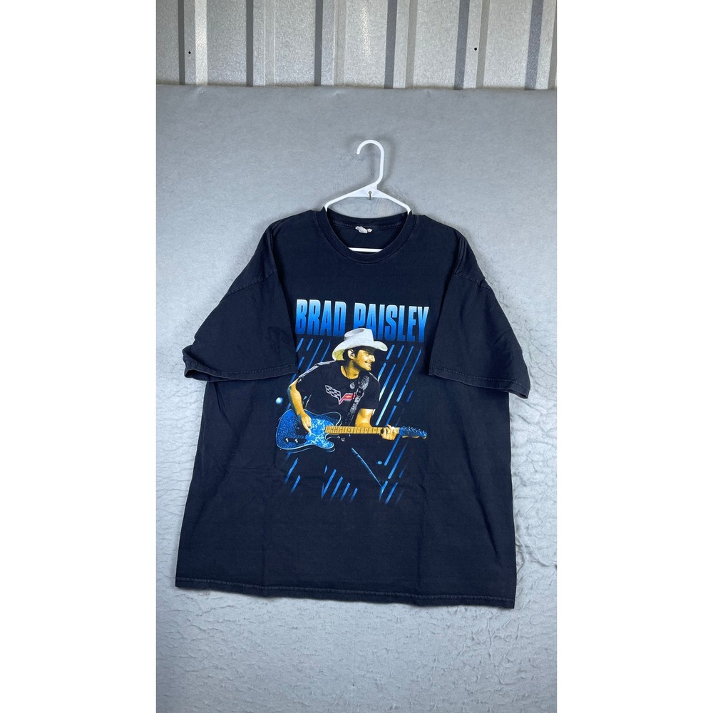 Alstyle Brad Paisley T-Shirt Mens XL Black Good Country Nation 2015 Tour Graphic
